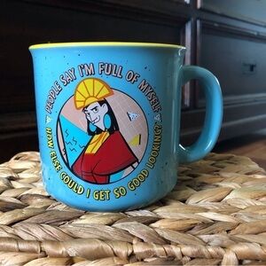 Disney Emperor's New Grove 90's Camp Style ceramic mug 20oz